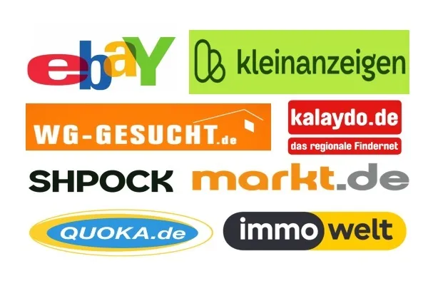 Логота на водещи немски сайтове за обяви