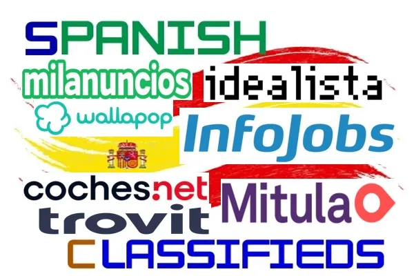 Логота на водещи сайтове за обяви в Испания